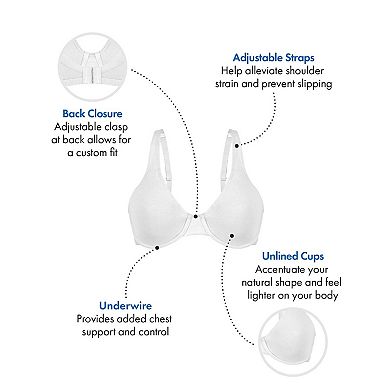 Bestform Everyday Unlined Cotton Stretch T-Shirt Bra with Underwire Support 5000100