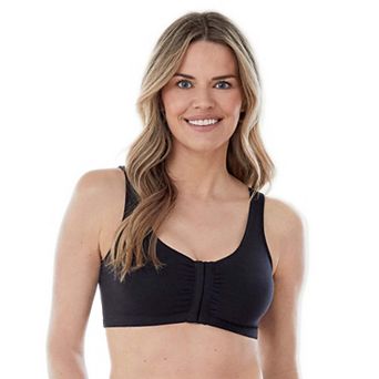 Bestform Comfortable Unlined Wireless Cotton Stretch Sports Bra with Front Closure 5006014