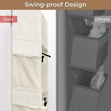 6-Shelf Over-the-Door Organizer, 8 Pockets, 40 lb Capacity