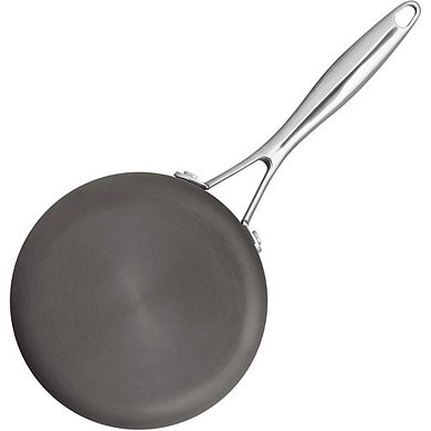 Hard-Anodized Nonstick Saucepan with Lid, Durable, Easy Clean