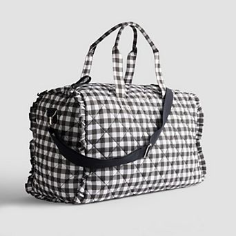 madden girl Quilted Cotton Weekender Bag