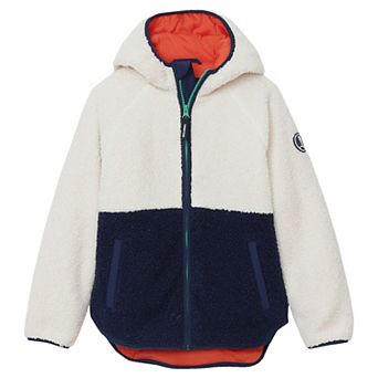 Kids 2-20 Lands' End Color Block Sherpa Jacket