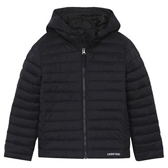 Kids 4-20 Lands' End Feather Free Insulated Hooded Packable Jacket in Husky