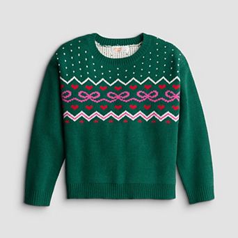 Girls 4-12 Jumping Beans® Holiday Crewneck Pullover Sweatshirt