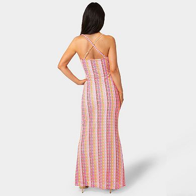Women's bebe Printed Bodycon Maxi Dress