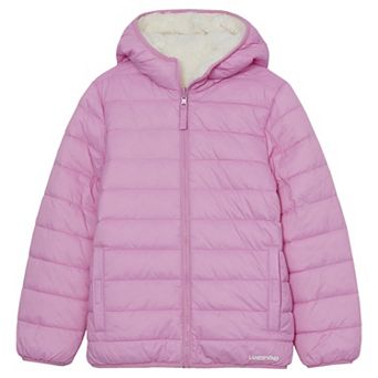 Girls 4-20 Lands' End Reversible Hooded Jacket