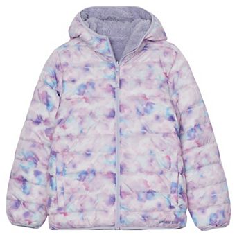Girls 4-20 Lands' End Reversible Hooded Jacket