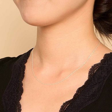 Fremada Sterling Silver Twisted Curb Chain Necklace