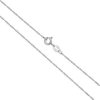 Fremada Sterling Silver Twisted Curb Chain Necklace