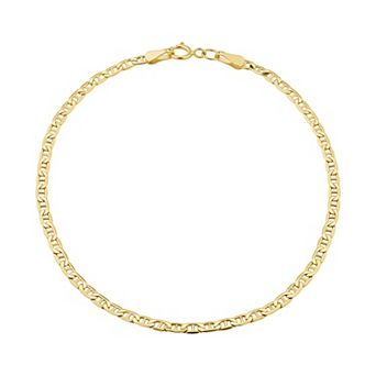 Fremada 10k Yellow Gold Mariner Link Bracelet