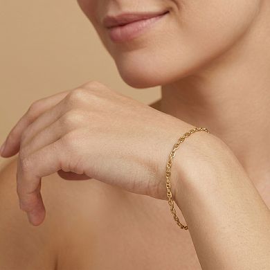 Fremada 10k Yellow Gold Mariner Link Bracelet