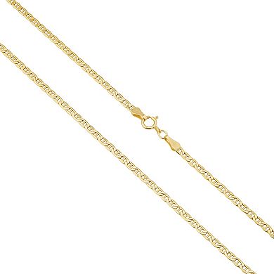 Fremada 10k Gold Mariner Link Chain Necklace