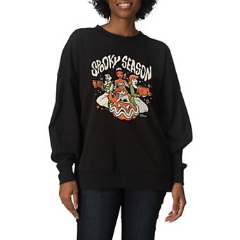 Women's Disney Princess Spooky Season Oversized Fleece Hoodie Sweatshirt