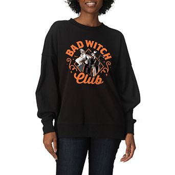 Women's Disney Villains Bad Witch Club Oversized Fleece Hoodie Sweatshirt