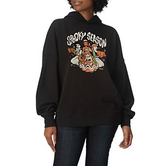 Women's Disney Princess Spooky Season Oversized Fleece Hoodie Sweatshirt