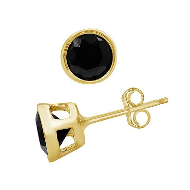 Jewelexcess 1 Carat T.W. Black Diamond Earring & Pendant Set