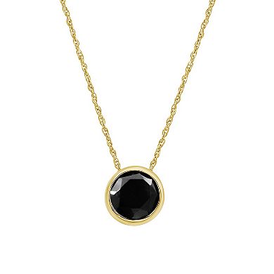 Jewelexcess 2 Carat T.W. Black Diamond Earring & Pendant Set
