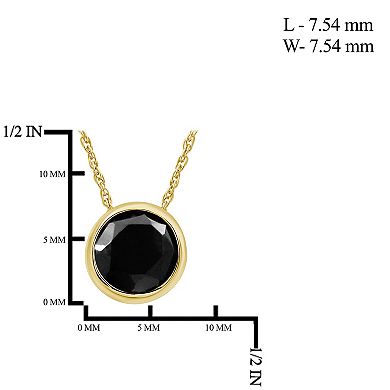 Jewelexcess 2 Carat T.W. Black Diamond Earring & Pendant Set