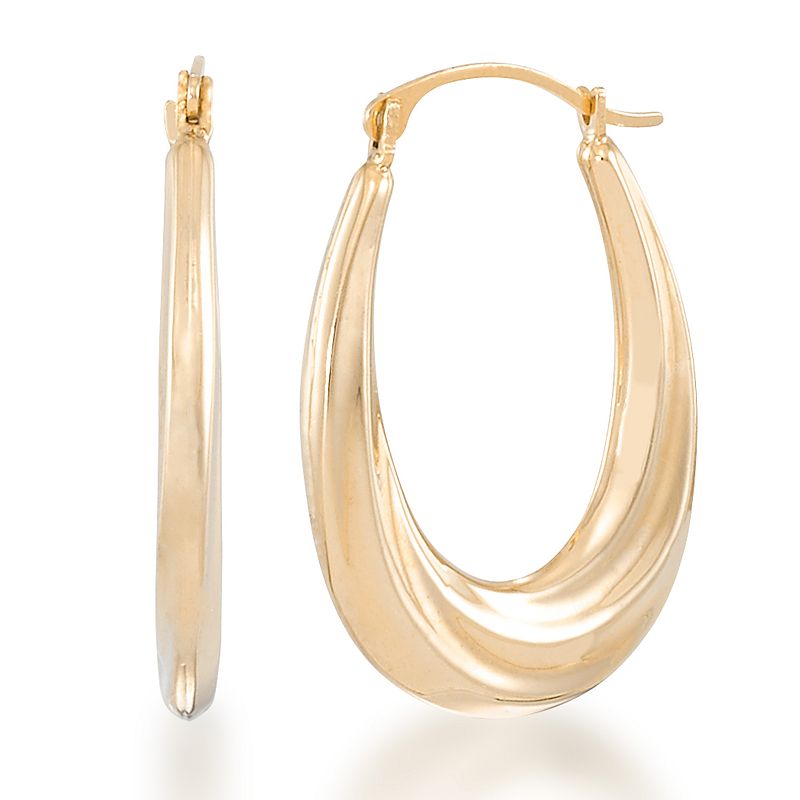 Tori Hill 14k Yellow Gold Over Sterling Silver Polished Round Twist Hoop Earrings, Women's, Gold Tone