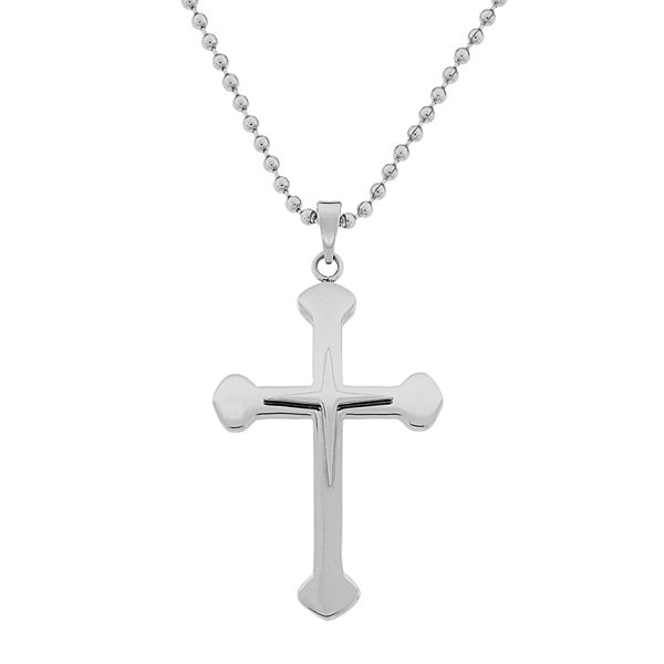 LYNX Stainless Steel Cross Pendant - Men