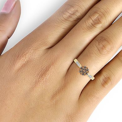 Jewelexcess 1/2 Carat T.W. Champagne & White Diamond Ring
