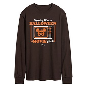 Men's Disney's Mickey Mouse Halloween Long Sleeve Graphic Tee