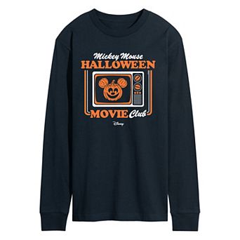 Men's Disney's Mickey Mouse Halloween Long Sleeve Graphic Tee