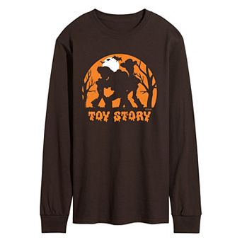 Men's Disney / Pixar's Toy Story Halloween Silhouette Long Sleeve Graphic Tee