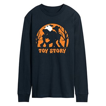 Men's Disney / Pixar's Toy Story Halloween Silhouette Long Sleeve Graphic Tee