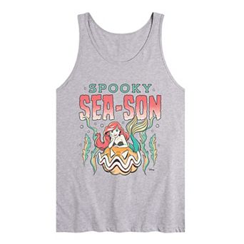Men's Disney's Ariel Spooky Sea-Son Graphic Tank Top