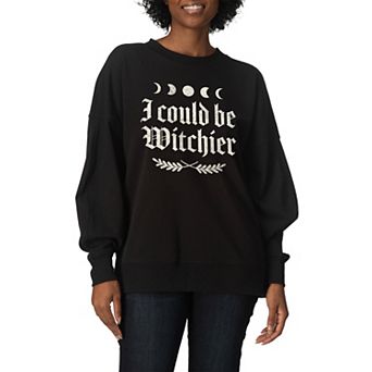 Women's I Could Be Witchier Oversized Fleece Crew Sweatshirt