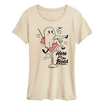 Women's “Here for the Boos” Ghost Graphic Tee