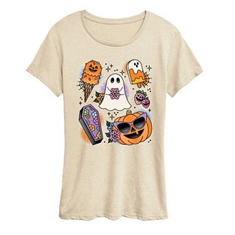 Women's Summerween Flash Tattoos Graphic Tee