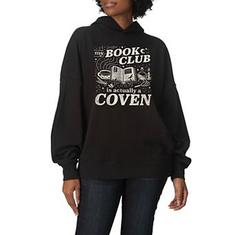 Women's My Book Club Is Actually A Coven Oversized Fleece Hoodie Sweatshirt