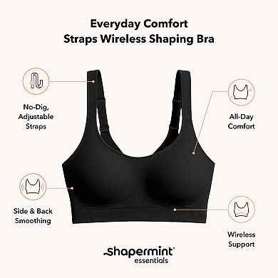 Women's Shapermint Wireless Comfort Shaping Bra with Adjustable Straps 10024