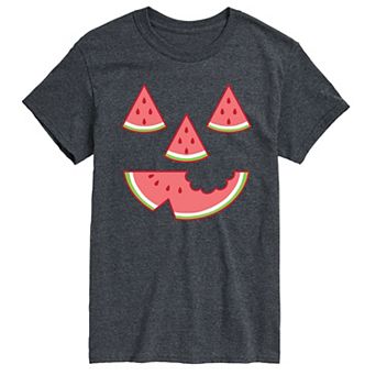 Men's Summerween Watermelon Jack O' Lantern Graphic Tee