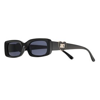 Women's Juicy Couture Trae 50mm Heart Detail Rectangle Sunglasses