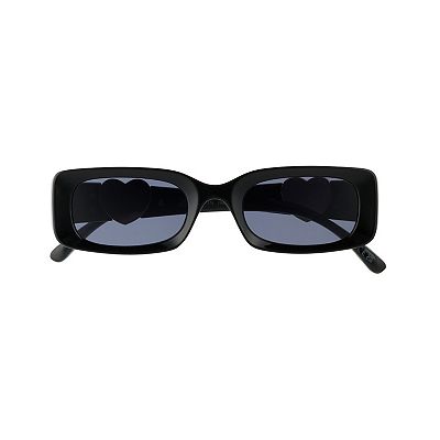 Juicy Couture サングラス Women's Juicy Couture Trae 50mm Heart Detail Rectangle Sunglasses