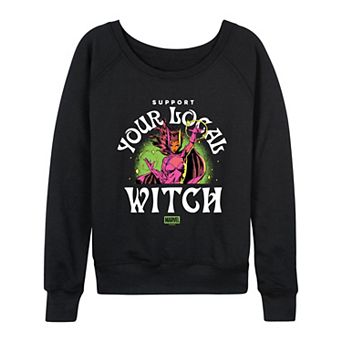 Women's Marvel Support Your Local Witch French Terry Long Sleeve Tee
