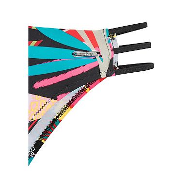 Lascana Women's Mix Print Strappy Bikini Bottom
