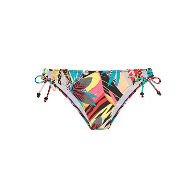 Lascana Women's Mix Print Side Tie Bikini Bottom