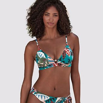 Lascana Women's Bead Detail Triangle Bikini Top