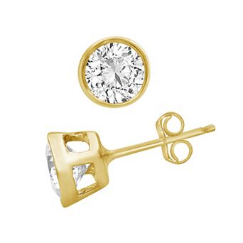 Jewelexcess Sterling Silver 1 1/2 Carat T.W. Lab-Grown Diamond Stud Earrings