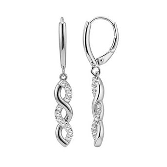 Jewelexcess Sterling Silver 1/3 Carat T.W. Lab-Grown Diamond Stud Earrings
