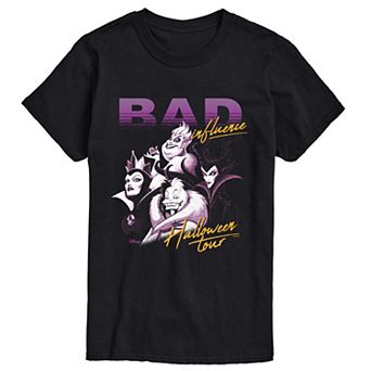 Men's Disney Villains Bad Influence Halloween Tour Graphic Tee