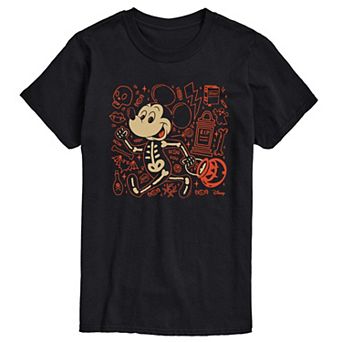 Men's Disney's Mickey Mouse Skeleton Graphic Tee
