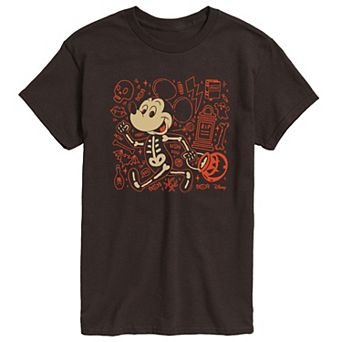 Men's Disney's Mickey Mouse Skeleton Graphic Tee