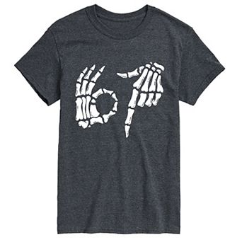 Men's 67 Skeleton Hands Graphic Tee
