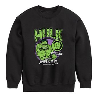Boys 8-20 Spider-Man Brand New Day Hulk Fleece Sweatshirt