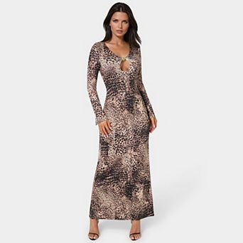Women's bebe Keyhole Maxi Dress